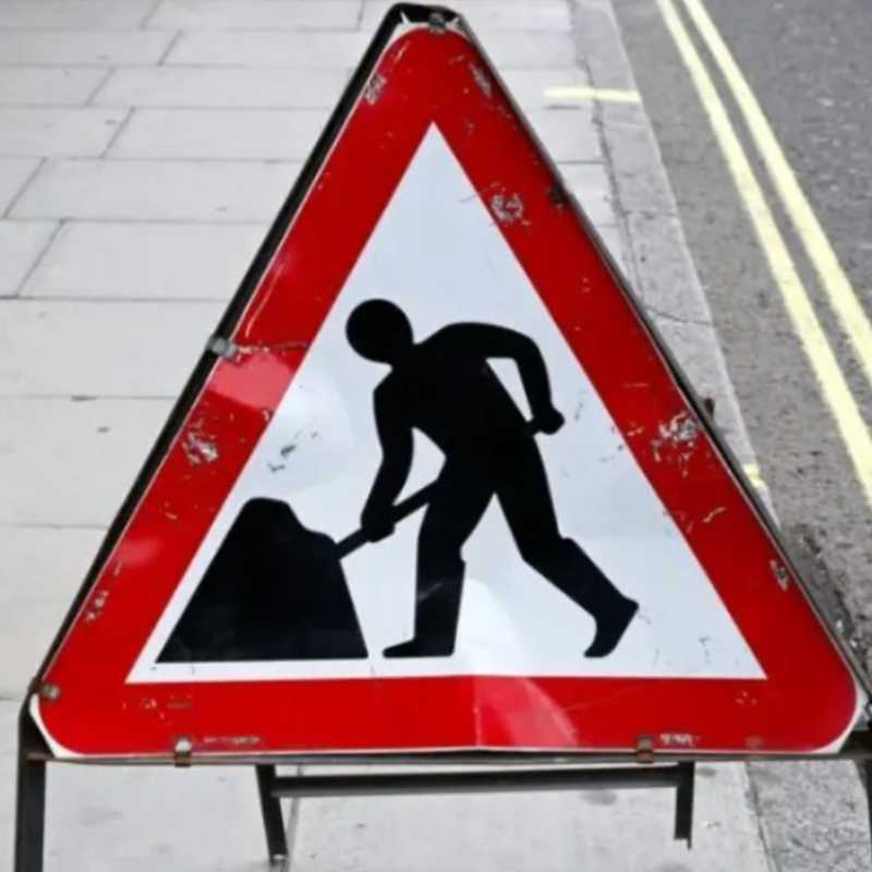 Road Works Sign 